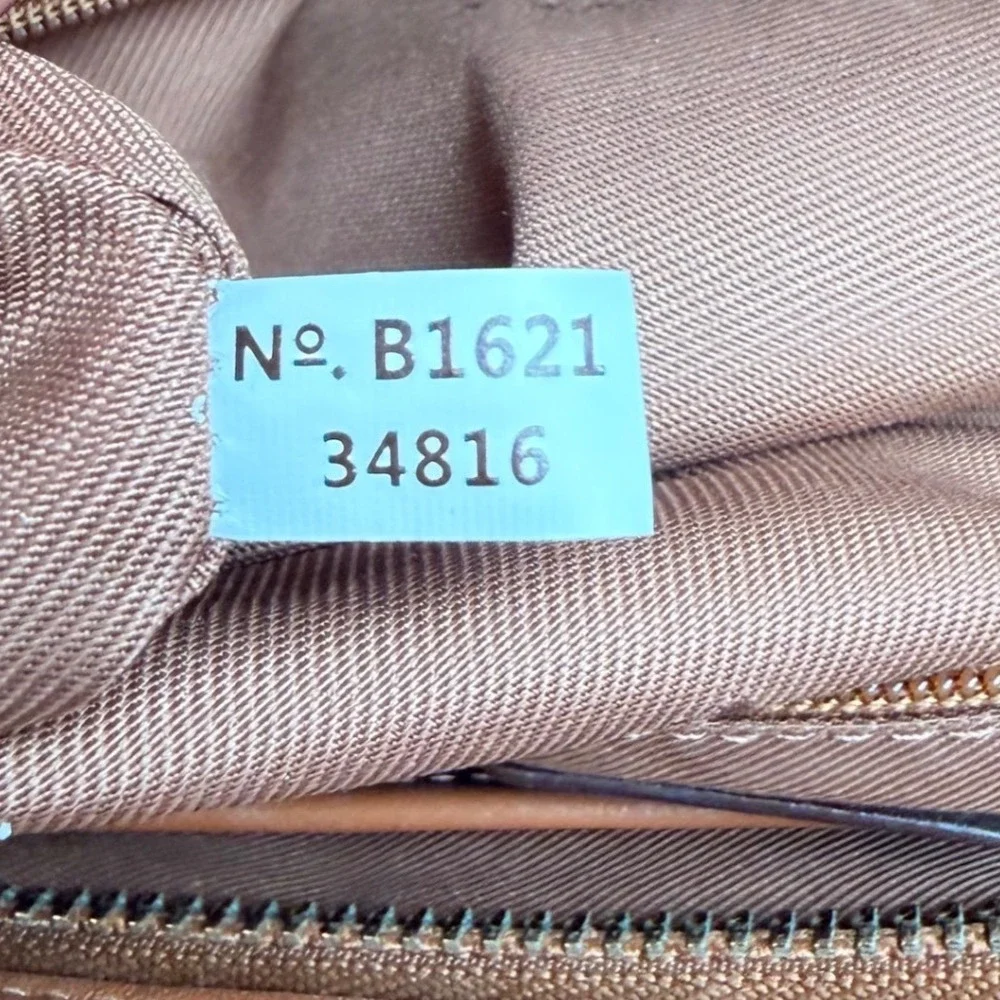 Coach Swagger 27 Carryall Saddle Tan Pebbled Leather Satchel Bag 34816 - Picture 6 of 9